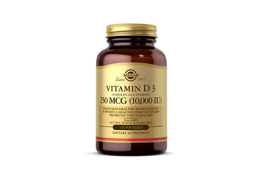 Solgar Vitamin D3 Cholecalciferol 250Mcg 10000Iu 120 pieces
