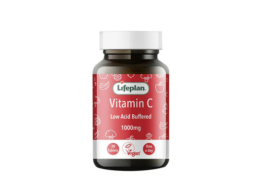 Life Plan Vitamin C Low Acid Buffered 1000 Mg 30 tablets