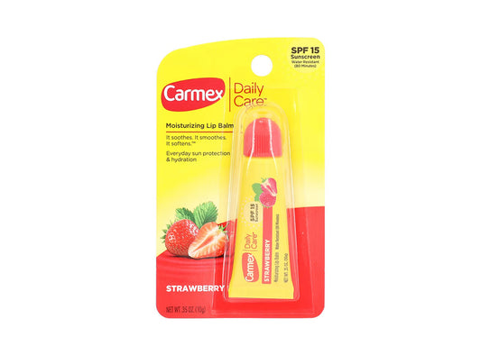Carmex Daily Care Moisturizing Lip Balm Strawberry Spf 15 10 g