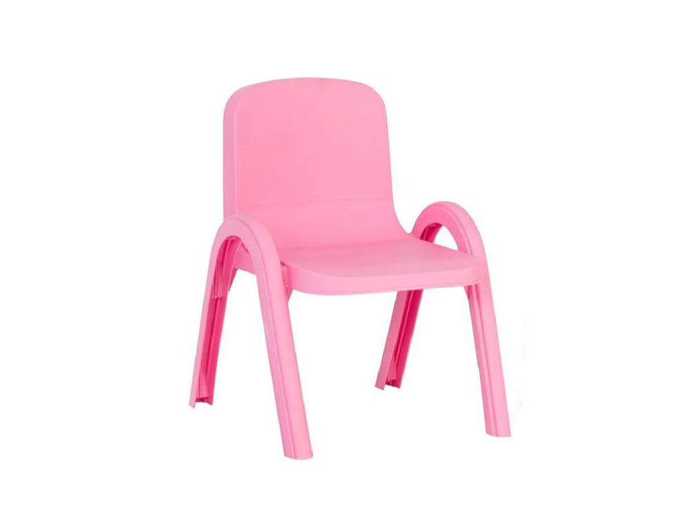 Kids Chair With Drawing Pink 1 piece