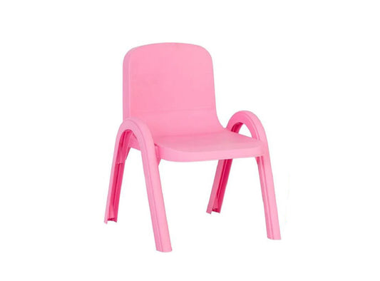 Kids Chair With Drawing Pink