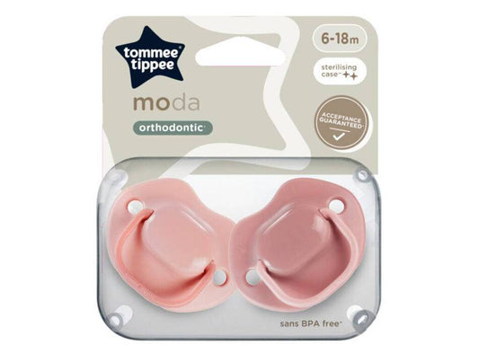 Tommee Tippee Soother Moda Girl 6 to 18M 2 pieces