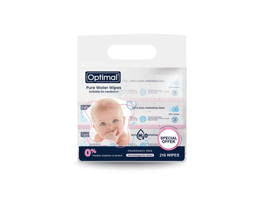 Optimal Baby Pure Water Wipes Pack Opo593 216 pieces