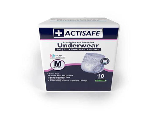 Actisafe Underwear Pull Up Medium (10 Pcs) 80 to 120 cm