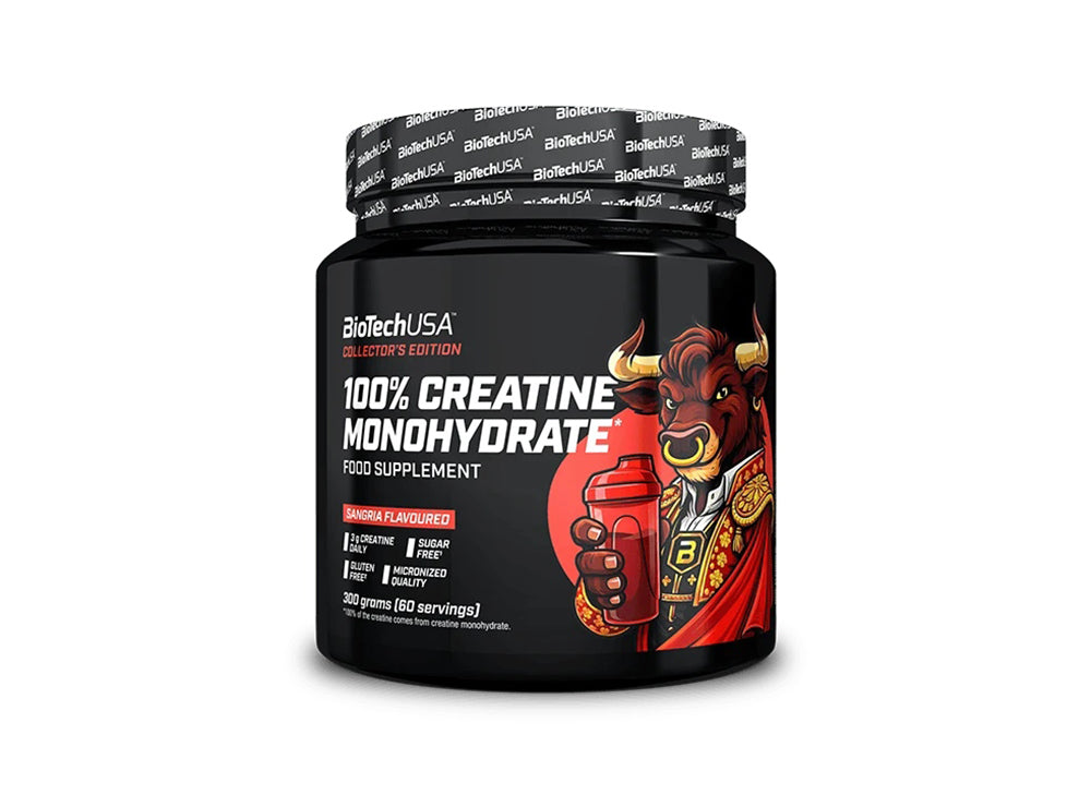 Biotech Usa 100% Creatine Monohydrate Sangria Flavored Powder 5G Per Serving 300 g