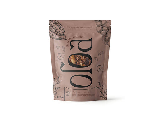 Oloa Dark Chocolate Hazelnut Granola Chunks 330 g