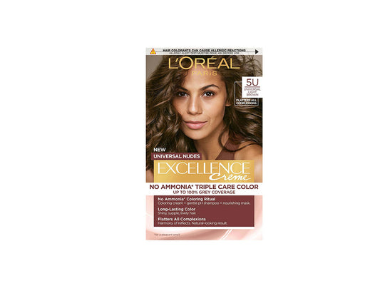L'Oreal Excellence Universal Ammonia Free 5U Light Brown 192 ml