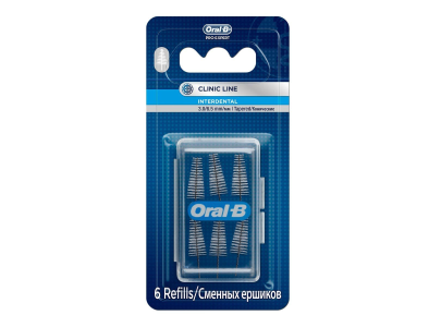 Oral B Clinic Line Interdental Refills Tapered 6 pieces