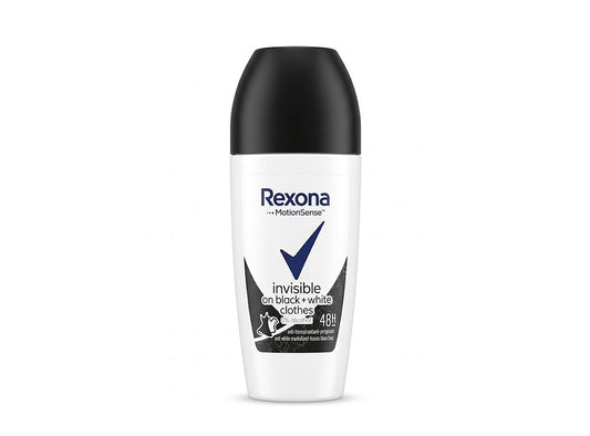 Rexona Roll On Invisible Black & White 0% Alcohol For Women 50 ml