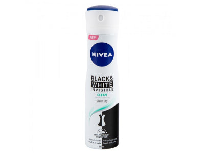 Nivea Deo Spray Black & White Clean For Women