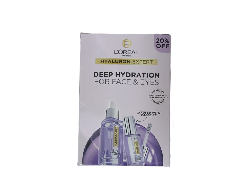 L'Oreal Coffret Hyaluron Expert Face & Eye Serums  2 pieces
