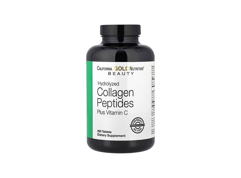 California Gold Hydrolized Collagen Peptides 3G Plus Vitamin C 30Mg 250 tabs