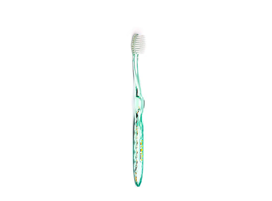 Nano B Toothbrush Silver Green Medium