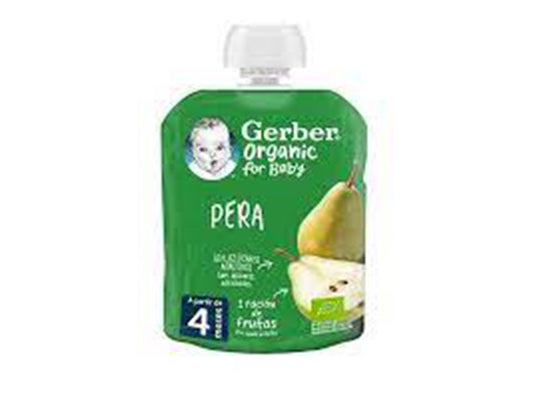 Gerber Organic Pear Poush 90 g