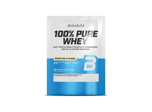 Biotech Usa 100% Pure Whey Protein Bourbon Vanilla Flavoured Sachet 28 g