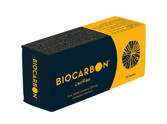 Biocarbon 250Mg 50 tablets