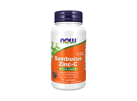 Now Sambucus (150Mg) With Zinc And Vitamin C 60 lozenges