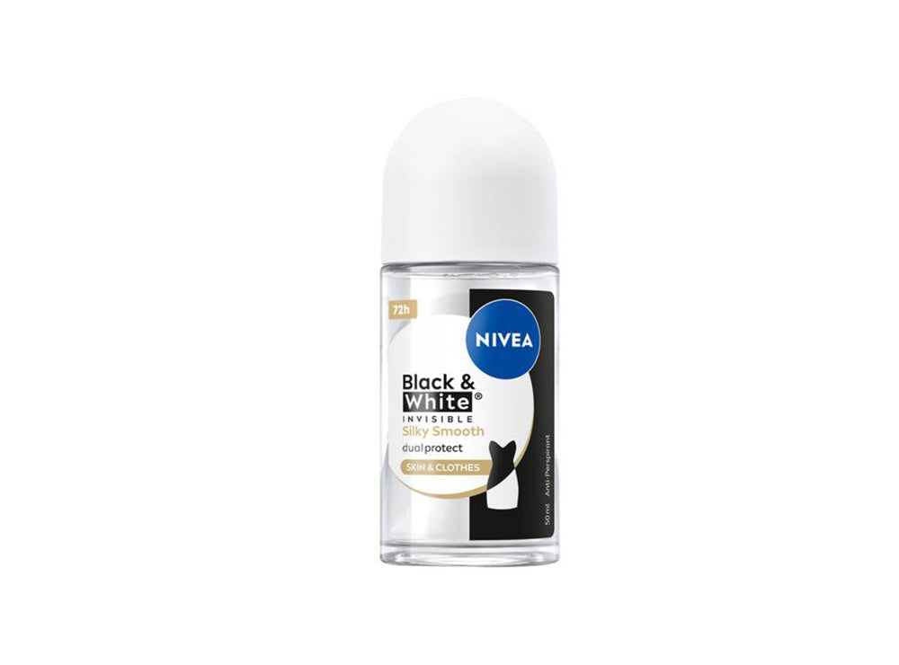 Nivea Deo Roll On Black & White Silky Smooth For Women 50 ml