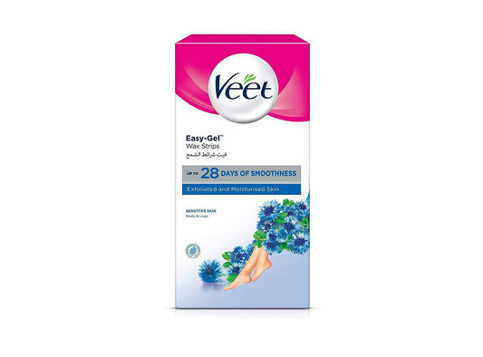 Veet Legs & Body Sensitive Wax Strips  20 pieces