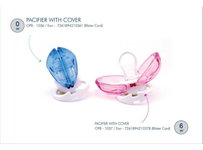 Optimal Dust Free Silicone Pacifier With Cover