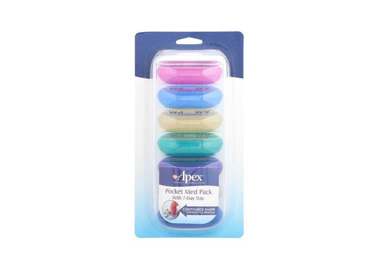Apex Pocket Med Pack With 7 Day Tray Pill Organizer 1 piece