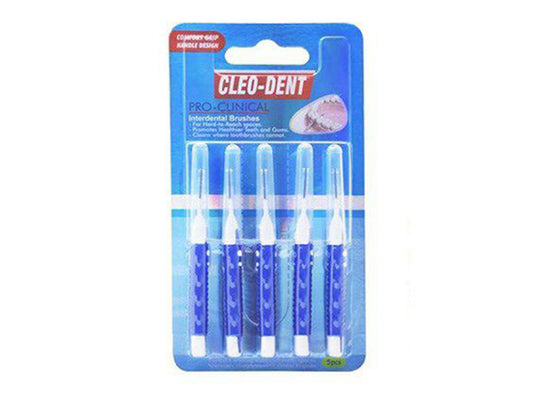 Cleo Dent Interdental Brush Blue 1Mm 2003 5 piece