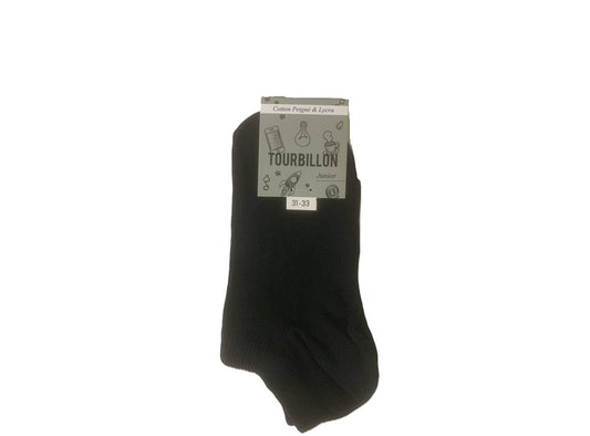 Tourbillon Justin Junior Socks Cotton Lycra Black Size 31 To 33