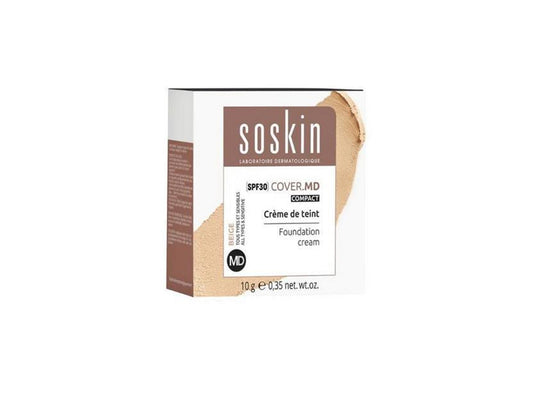 Soskin Compact Foundation Cream (Beige) SPF30 10 g