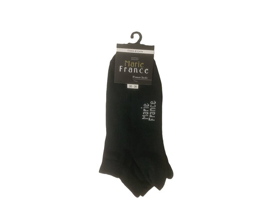 Tourbillon Amalia Women Socks Cotton Lycra Black Size 38 To 39