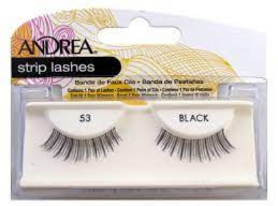 Andrea Mod Lash 53 Black Sm Clam