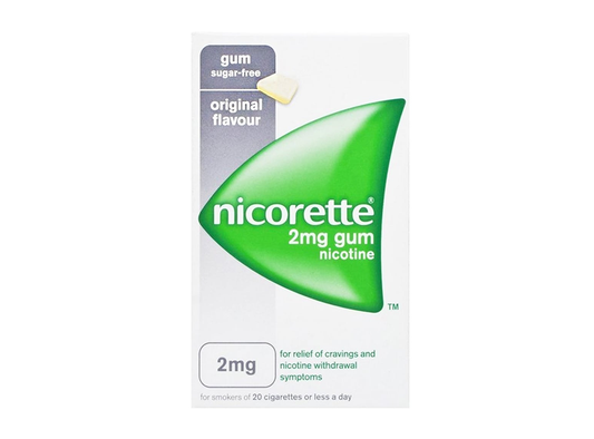 Nicorette Original Gum 2Mg 30 tabs