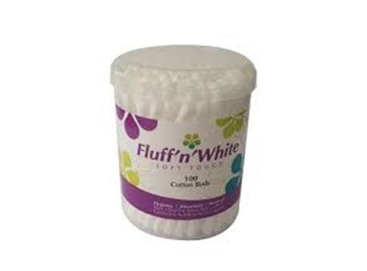Fluff'N White Cotton Buds 100 pieces