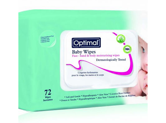 Optimal Baby Wipes Organic 72 pieces