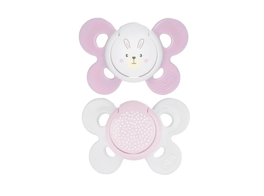 Chicco Physio Air Silicone Soothersx2 0 to 6Mo Pink 2 pieces