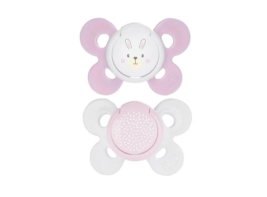 Chicco Physio Air Silicone Soothersx2 0 to 6Mo Pink 2 pieces