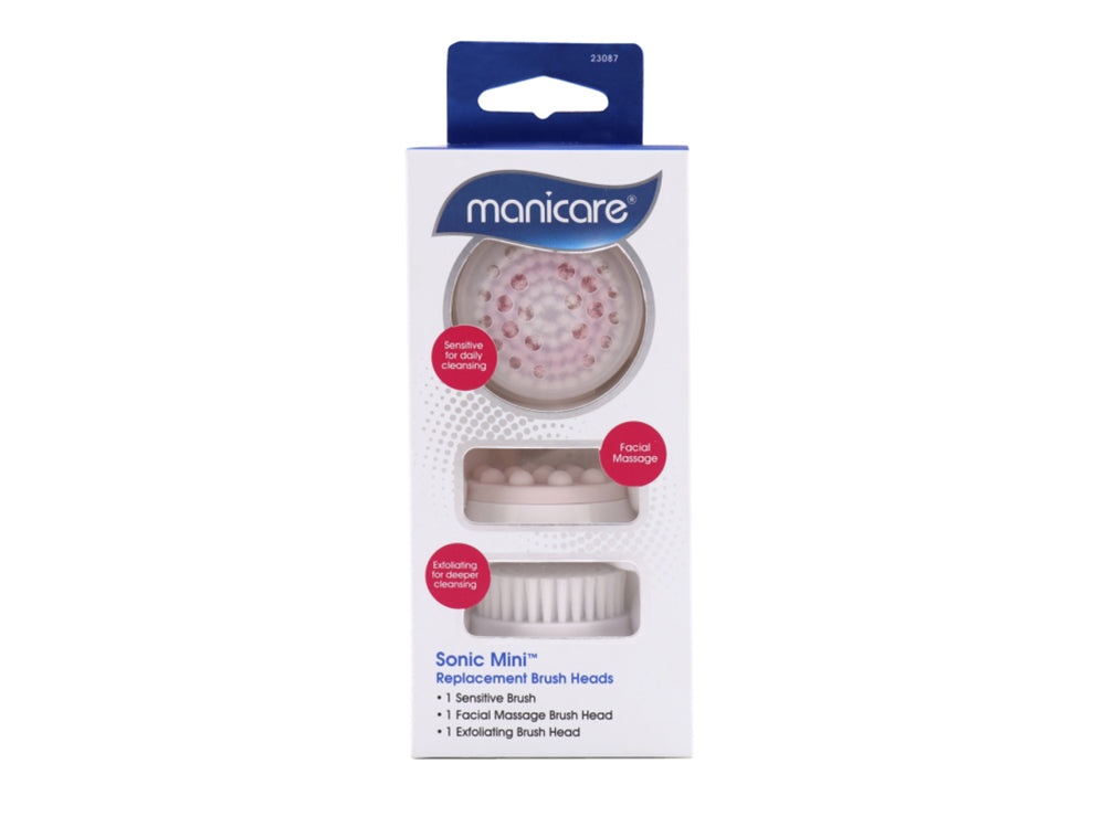 Manicare Sonic Mini Replacement Brush Heads 3Pk