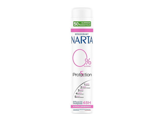 Narta Deo Spray Femme 5 Protection 0% Alcohol 200 ml