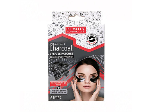Beauty Formulas Eye Gel Patches Charcoal With Vitamin C 6 pairs