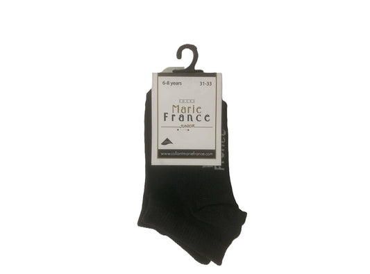 Tourbillon Erica Junior Socks Cotton Lycra Black 6 To 8 Years Size 31 To 33