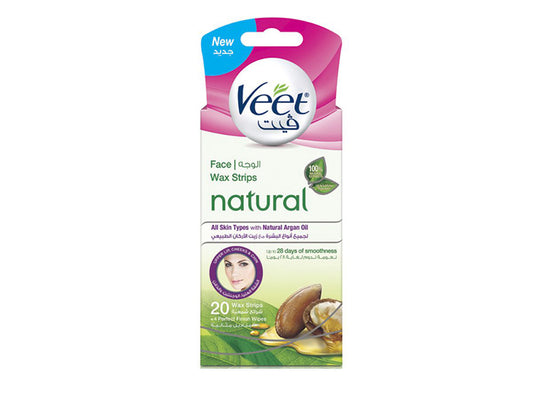 Veet Face Mini Wax Strips Natural