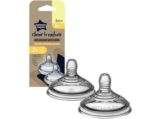Tommee Tippee Anti Colic Medium Flow Teats 3+