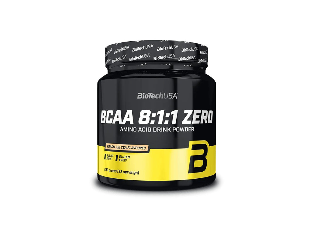 BioTech USA BCAA 8:1:1 Zero Ice Tea Peach Flavoured Powder 250 g