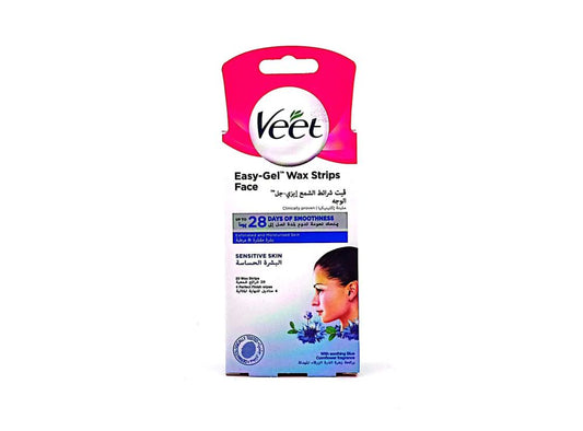 Veet Face Mini Wax Strips Sensitive 20 pieces