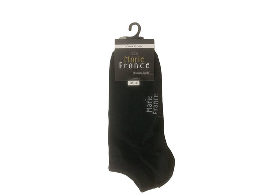 Tourbillon Amalia Women Socks Cotton Lycra Black Size 36 To 37