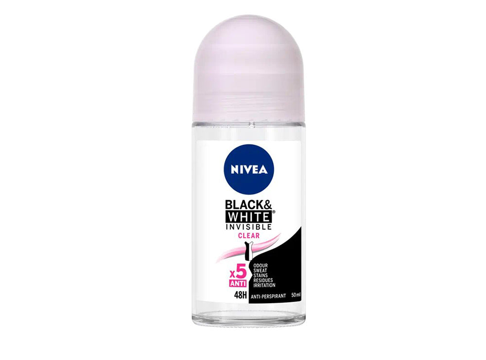 Nivea Roll On Invisible Black & White For Women 50 ml