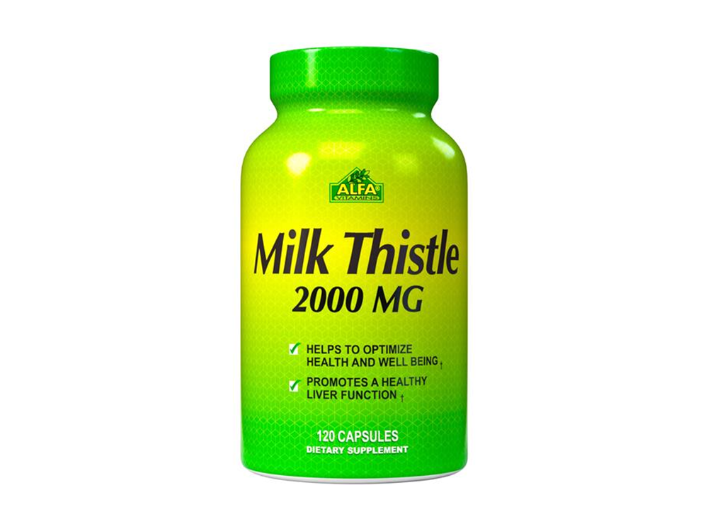 Alfa Vitamins Milk Thistle 2000 Mg 120 120 capsules