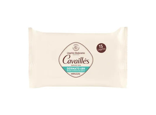 Roge Cavailles Lingettes Deo Dermato Wipes 15 pieces