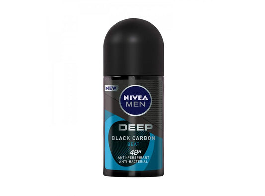 Nivea Roll On For Men Deep Carbon Beat 48H