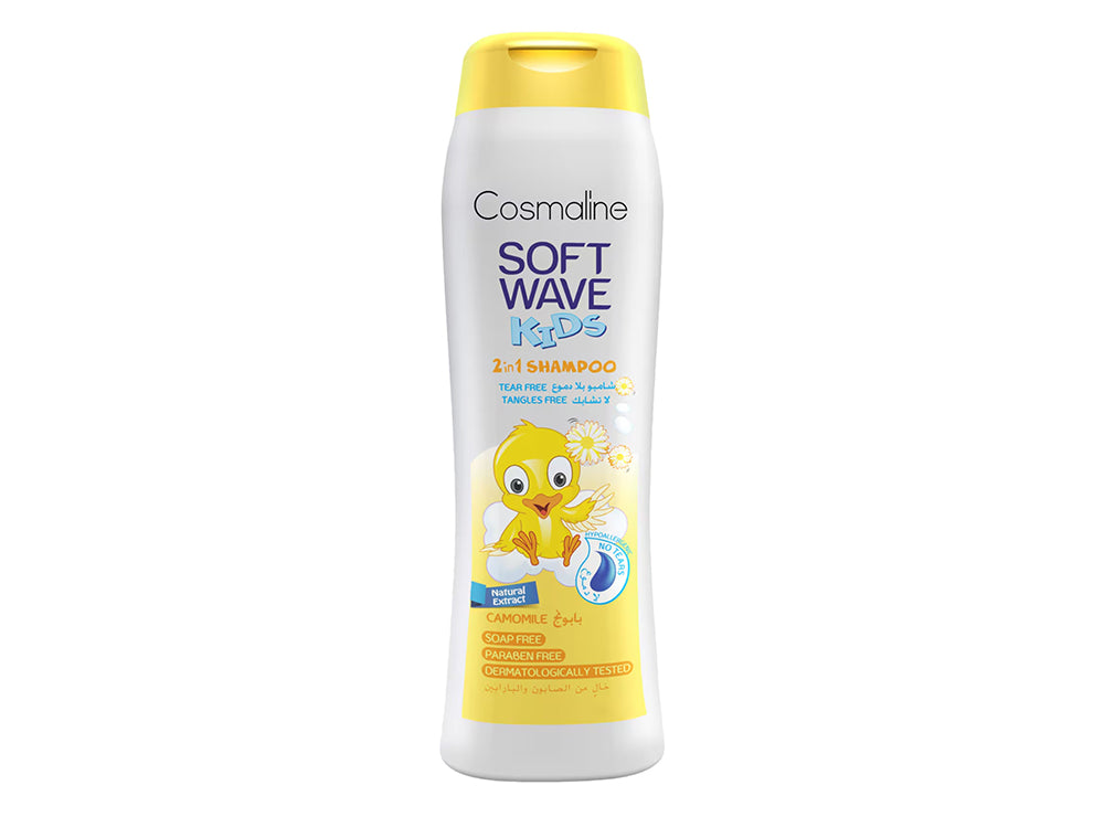 Soft Wave Kids Shampoo 2 In 1 Camomile Tear Free 400 ml