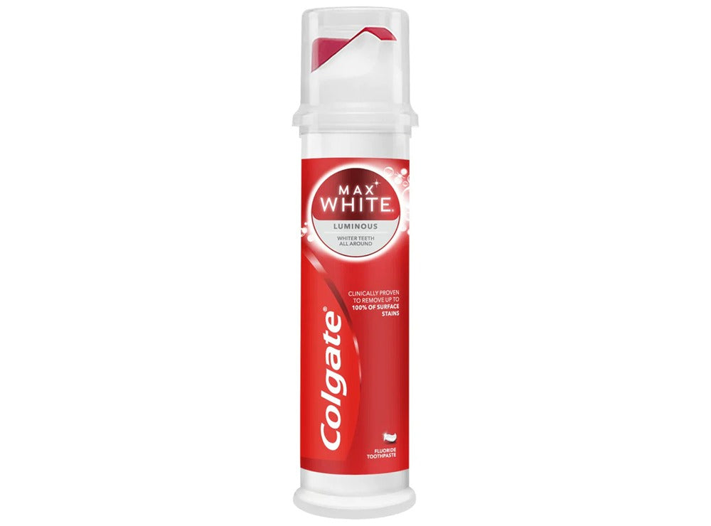 Colgate Tooth Paste Max White Luminous Pump 100 ml